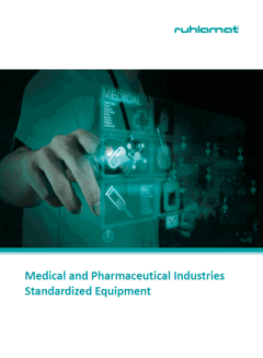 Medical and Pharmaceutical Industries Standardized Equipment