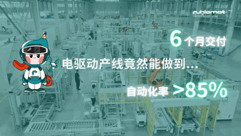 遥遥领先！自动化率>85%，70站仅6月交付！这条电驱动产线刷新纪录！
